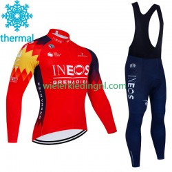 Wielershirt Lange Mouw en Lange Koersbroek Winter Ineos Grenadier 2023 Heren