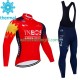 Wielershirt Lange Mouw en Lange Koersbroek Winter Ineos Grenadier 2023 Heren