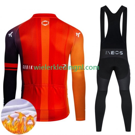 Wielershirt Lange Mouw en Lange Koersbroek Winter Ineos Grenadier 2024 Heren