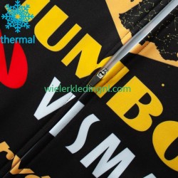 Wielershirt Lange Mouw en Lange Koersbroek Winter Jumbo Visma Tdf Velodrome 2023 Heren