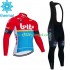 Wielershirt Lange Mouw en Lange Koersbroek Winter Lotto Dstny 2023 Heren