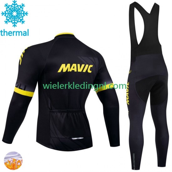 Wielershirt Lange Mouw en Lange Koersbroek Winter Mavic 2024 Heren