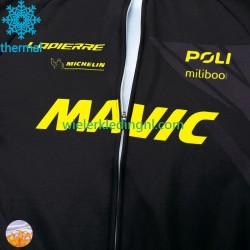 Wielershirt Lange Mouw en Lange Koersbroek Winter Mavic 2024 Heren