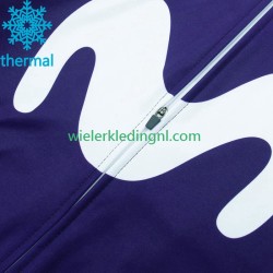 Wielershirt Lange Mouw en Lange Koersbroek Winter Movistar 2023 Heren