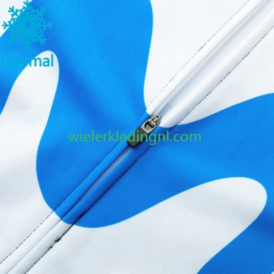 Wielershirt Lange Mouw en Lange Koersbroek Winter Movistar Iceberg 2023 Heren