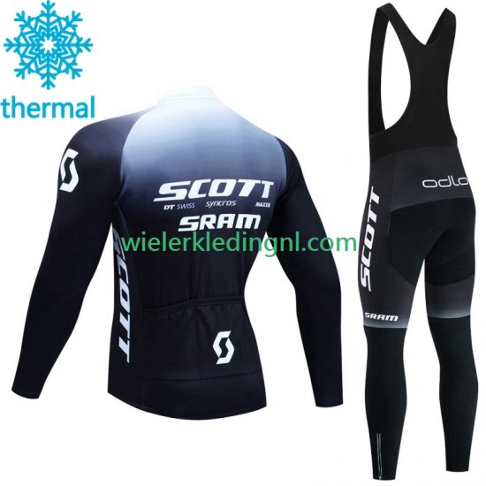 Wielershirt Lange Mouw en Lange Koersbroek Winter Scott Sram 2023 Heren