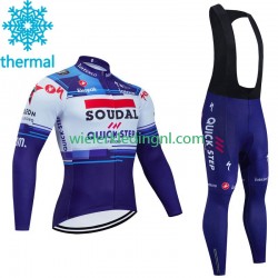 Wielershirt Lange Mouw en Lange Koersbroek Winter Soudal Quickstep 2023 Heren