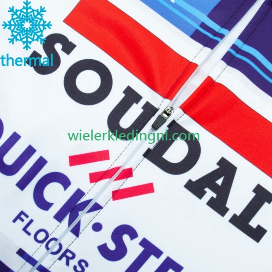 Wielershirt Lange Mouw en Lange Koersbroek Winter Soudal Quickstep 2023 Heren