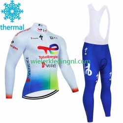 Wielershirt Lange Mouw en Lange Koersbroek Winter Totalenergies 2023 Heren