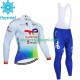 Wielershirt Lange Mouw en Lange Koersbroek Winter Totalenergies 2023 Heren