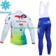 Wielershirt Lange Mouw en Lange Koersbroek Winter Totalenergies 2023 Heren