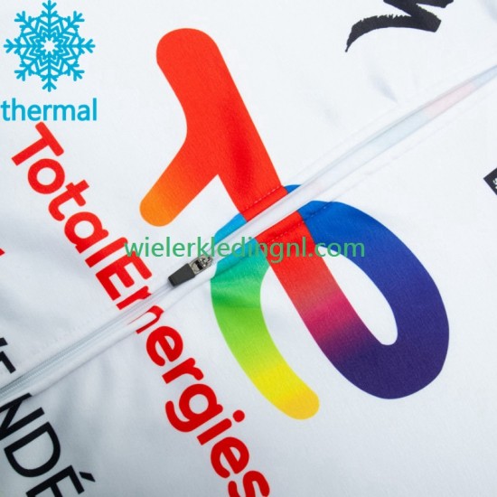 Wielershirt Lange Mouw en Lange Koersbroek Winter Totalenergies 2023 Heren