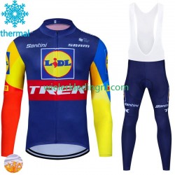 Wielershirt Lange Mouw en Lange Koersbroek Winter Trek Lidl 2024 Heren