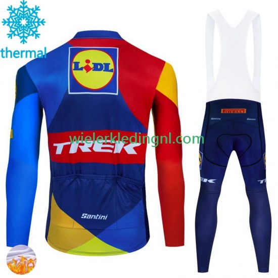 Wielershirt Lange Mouw en Lange Koersbroek Winter Trek Lidl 2024 Heren