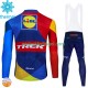 Wielershirt Lange Mouw en Lange Koersbroek Winter Trek Lidl 2024 Heren