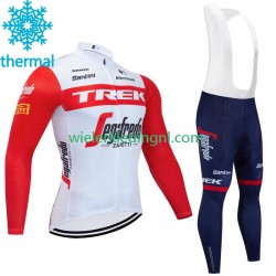 Wielershirt Lange Mouw en Lange Koersbroek Winter Trek Segafredo 2023 Heren N001