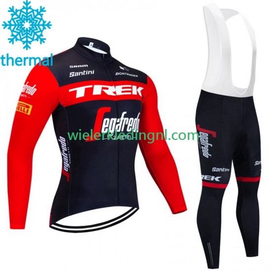 Wielershirt Lange Mouw en Lange Koersbroek Winter Trek Segafredo 2023 Heren