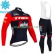 Wielershirt Lange Mouw en Lange Koersbroek Winter Trek Segafredo 2023 Heren