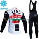 Wielershirt Lange Mouw en Lange Koersbroek Winter Uae Emirates 2023 Heren N002