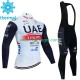 Wielershirt Lange Mouw en Lange Koersbroek Winter Uae Emirates 2023 Heren