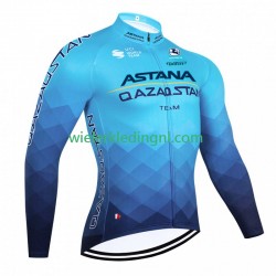 Lange Mouw Wielershirt Astana Qazaqstan 2023 Heren