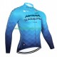 Lange Mouw Wielershirt Astana Qazaqstan 2023 Heren