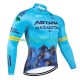 Lange Mouw Wielershirt Astana Qazaqstan 2024 Heren N001
