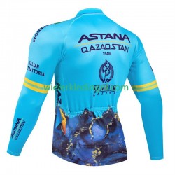 Lange Mouw Wielershirt Astana Qazaqstan 2024 Heren N001