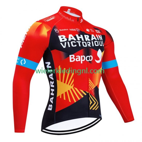 Lange Mouw Wielershirt Bahrain Victorious 2023 Heren