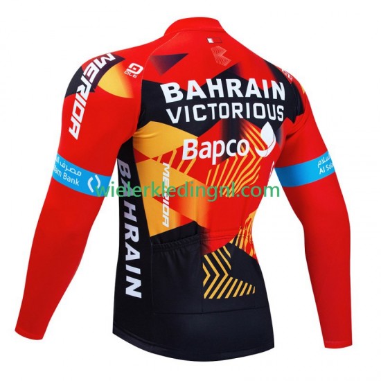 Lange Mouw Wielershirt Bahrain Victorious 2023 Heren
