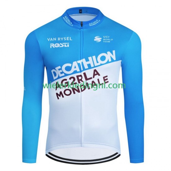 Lange Mouw Wielershirt Decathlon Ag2R 2024 Heren