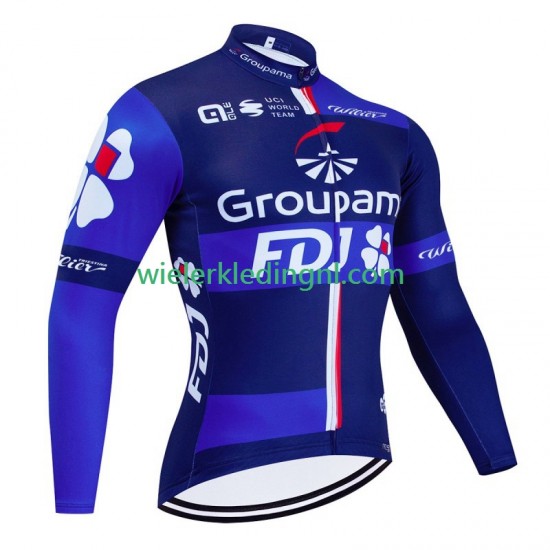 Lange Mouw Wielershirt Fdj Groupama 2024 Heren