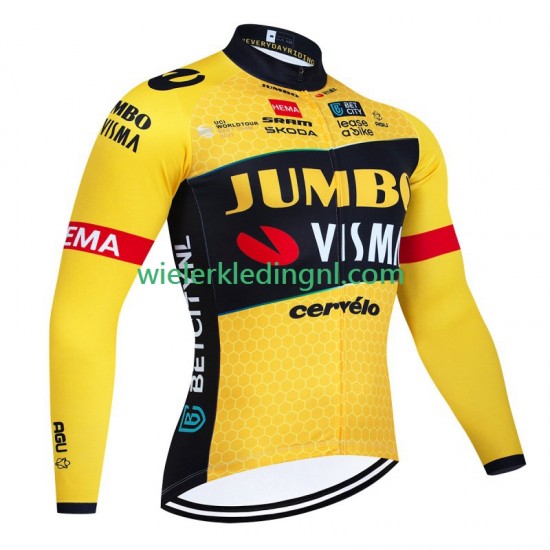 Lange Mouw Wielershirt Jumbo Visma 2023 Heren