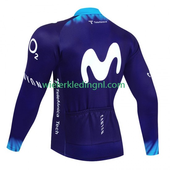 Lange Mouw Wielershirt Movistar 2023 Heren