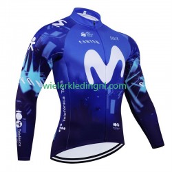 Lange Mouw Wielershirt Movistar 2024 Heren