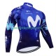 Lange Mouw Wielershirt Movistar 2024 Heren