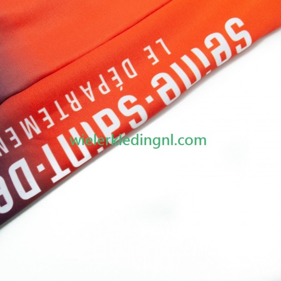 Lange Mouw Wielershirt Saint Michel Auber 93 2023 Heren