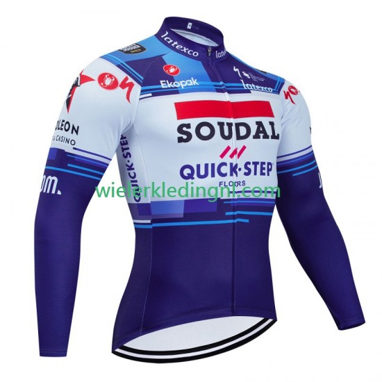 Lange Mouw Wielershirt Soudal Quickstep 2023 Heren