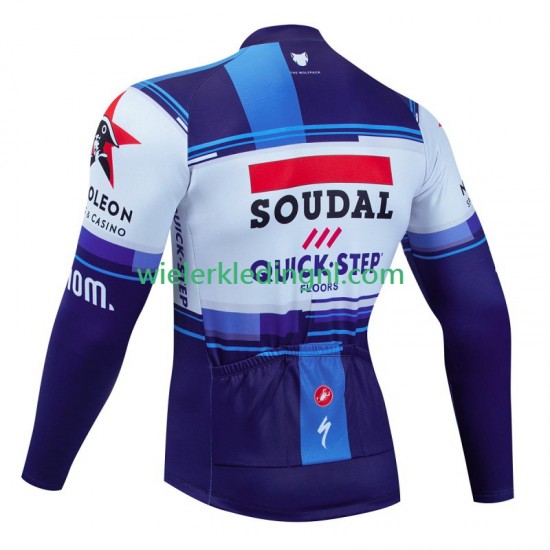 Lange Mouw Wielershirt Soudal Quickstep 2023 Heren