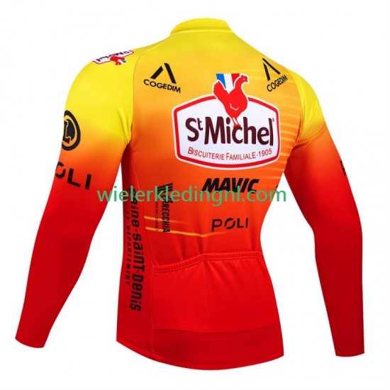 Lange Mouw Wielershirt St Michel Auber 93 Mavic 2024 Heren