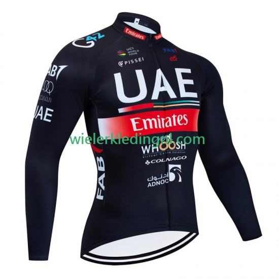 Lange Mouw Wielershirt Uae Emirates 2023 Heren N001