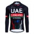 Lange Mouw Wielershirt Uae Emirates 2024 Heren N001