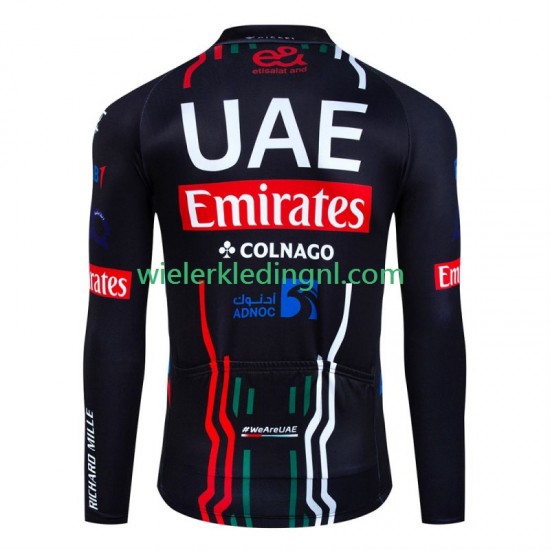 Lange Mouw Wielershirt Uae Emirates 2024 Heren N001