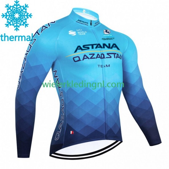 Wielershirt Winter Astana Qazaqstan 2023 Heren