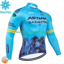 Wielershirt Winter Astana Qazaqstan 2024 Heren N001