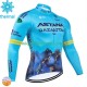 Wielershirt Winter Astana Qazaqstan 2024 Heren N001