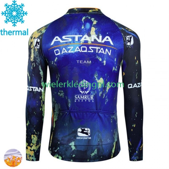 Wielershirt Winter Astana Qazaqstan 2024 Heren