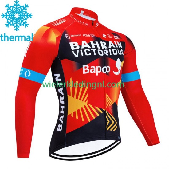 Wielershirt Winter Bahrain Victorious 2023 Heren