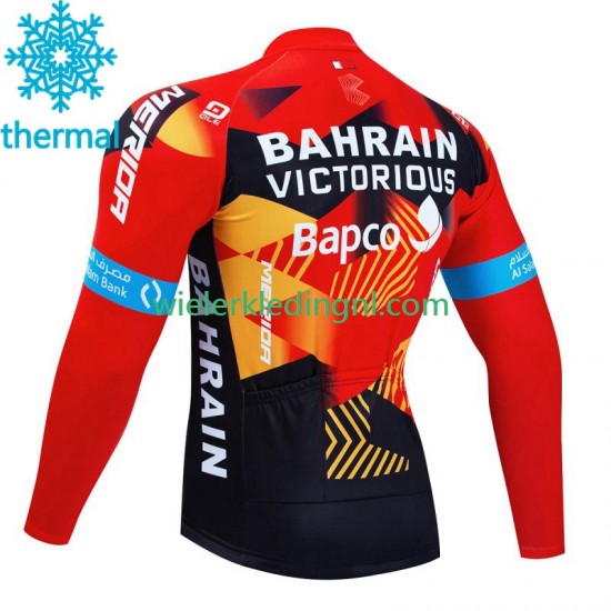Wielershirt Winter Bahrain Victorious 2023 Heren