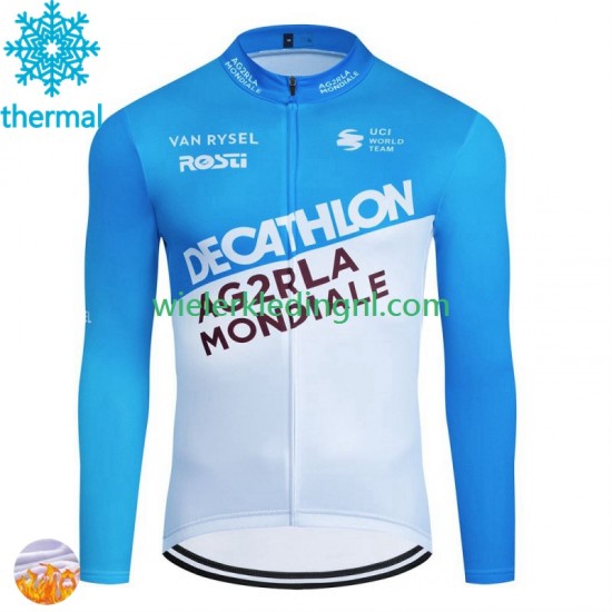 Wielershirt Winter Decathlon Ag2R 2024 Heren